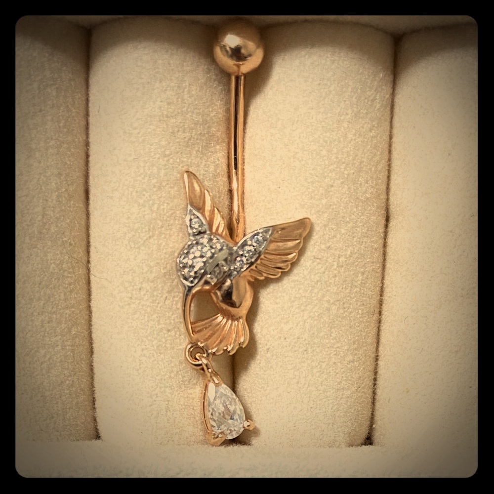 14K Gold Navel Jewelry / Belly Button